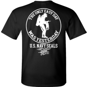 The Only Easy Day Was Yesterday #3 Navy SEALs Diver T-Shirt Design 128