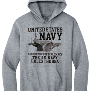 U.S. Navy 100,000 Tons of Diplomacy Hooded Sweat Shirt