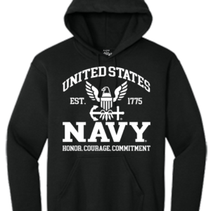 U.S. Navy Eagle Established 1775 Hooded Sweat Shirt