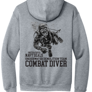 Navy Seals Combat Diver Hooded Sweat Shirt Design #201