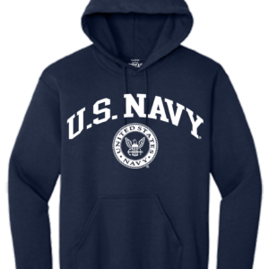 U.S. Navy Arch With Seal Hooded Sweat Shirt